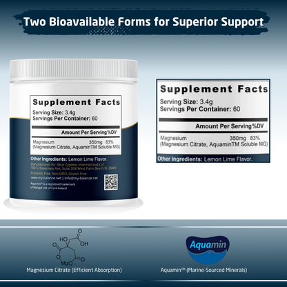Magnesium Powder - Magnesium Citrate & Aquamin™