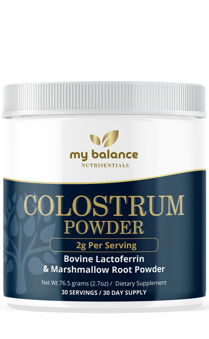Bovine Colostrum Powder with IgG, Lactoferrin & Marshmallow Root
